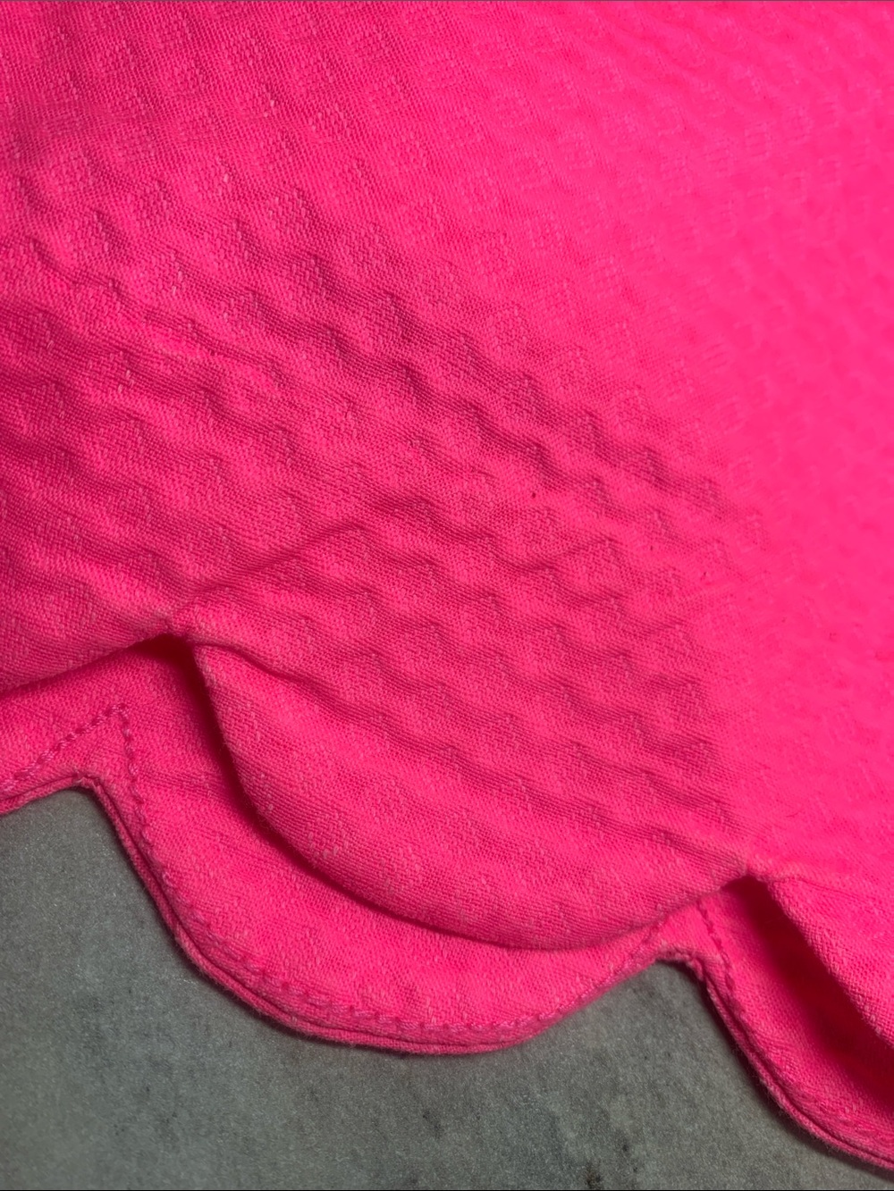Lilly Pulitzer Bright Pink Scalloped Hem Skirt - Picture 16 of 16